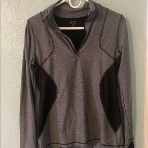 Champion Gray Fitted Polo Sweatshirt